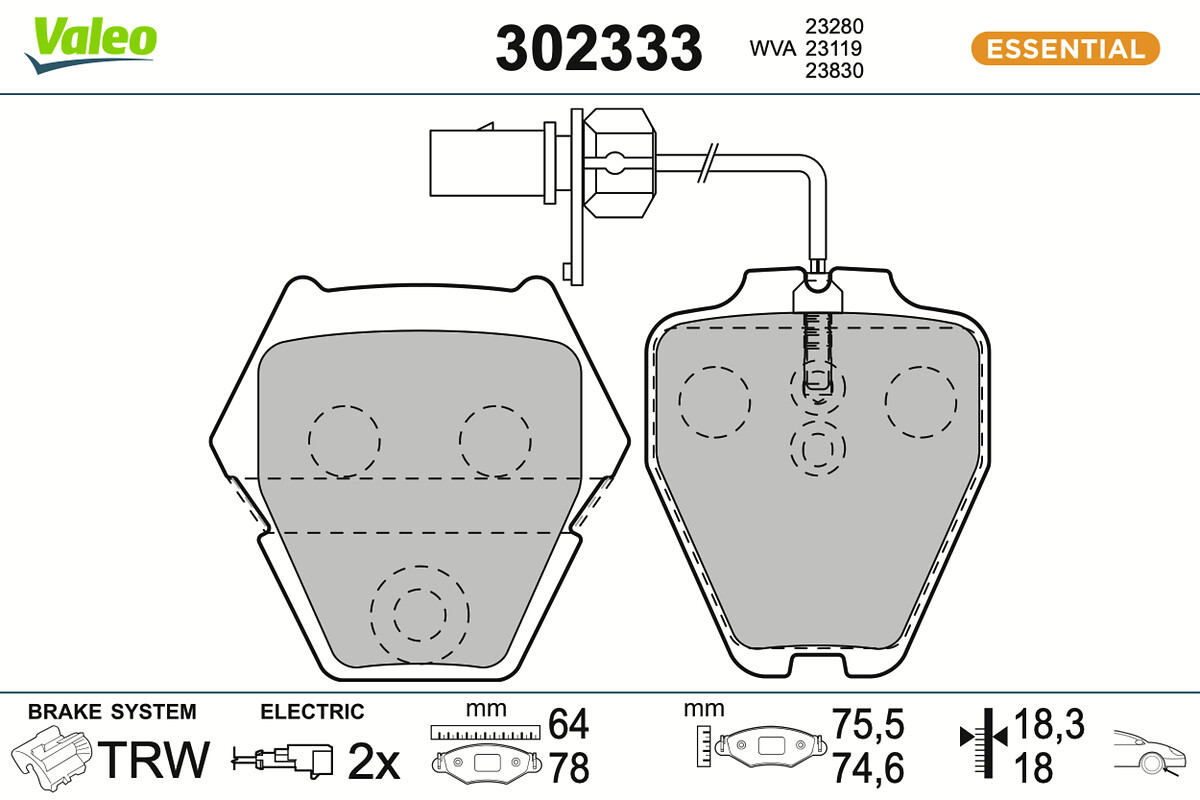 BRAKE PADS FIRST VW PHAETON 05.04 05.07